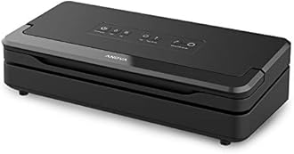 Anova Culinary Precision Vacuum Sealer Pro, Includes 1 Bag Roll, For Sous Vide and Food Storage, black, medium & Sous Vide Precision Cooker Nano 3.0