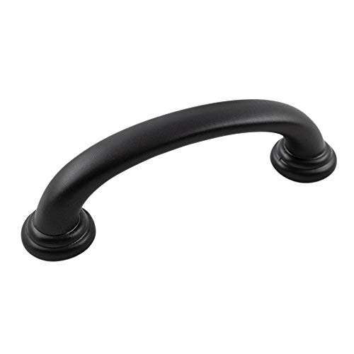 Comparison: Best Lacquer For Kitchen Cabinets Hickory Hardware 1 Pack Solid Core Kitchen Cabinet Pulls, Luxury Cabinet Handles, Hardware for Doors & Dresser Drawers, 3 Inch Hole Center, Matte Black, Zephyr Collection