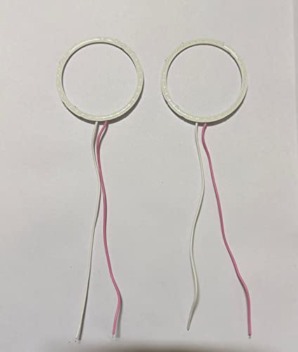 Image of Universal 60MM 2PC /SET Car Bike DRL Daytime Running Light Angle Eyes LED Ring COB LED Halo Ring White