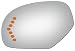 Burco 4110S Flat Left Driver Side Mirror Glass (Mount Not Included) w/ Signal for 2007-2008 Cadillac Escalade, Chevy Avalanche, Silverado, Suburban, Chevy Tahoe, GMC Sierra, and GMC Yukon