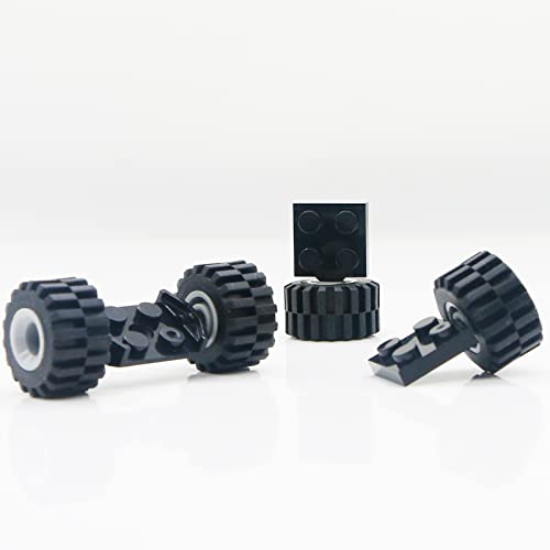 Tires Wheels and Axles Sets - 56 Pieces Brick Accessories Basic Classic Building Block Toys,Car Truck Wheels Parts - Thumbnail 4