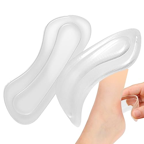 Almohadillas para talón | silicona transparentes para protección del talón para mujer | Anti-Wear Heel Grips Liner talón cómodas para zapatos sueltos Adecuado Pw tools