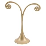 Gadpiparty Soporte y al en Metal Pendientes de 6 Vertical para Dorado Agujeros Resistente Desgaste Diseño Elegante para Exhibición Tiendas