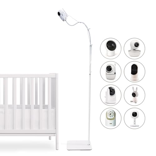 Image of GOOZIE Baby Monitor Floor Stand Holder Compatible with Universal Camera Models Hellobaby HB6550/ HB65/ HB66/ HB248, Infant Optics DXR-8 Pro, Nanit Pro Flex Stand, Vtech VM901/ VM819/RM7764, Momcozy
