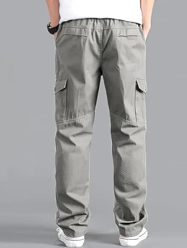 Image of Cargo for Men || Cotton Cargo Pant || Drawstring Waist Pant (Also Available in Plus Sizes) (W-Cargo-117-120)