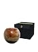 Northern Lights Candles Esque Polished Globe - 4 inch Mahogany