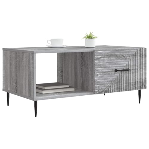 Table basse gris Sonoma avec compartiment de rangement pour ranger votre salon - 4