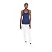 American Apparel Women's Tri-Blend Sleeveless Racerback Tank, tri-Indigo, Large
