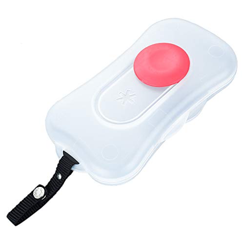 NAOSUMMY - Estuche para toallitas húmedas para bebé, reutilizable, dispensador de pañuelos de bebé, con correa para el exterior y los viajes