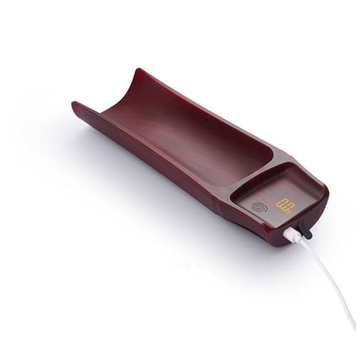 Cuchara de té de alta precisión digital con acabado electrónico de madera individual rojo 6