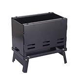 Tragbarer Holzkohlegrill - Klappbarer Grillrost | Tragbarer Grill für Barbecue mit Holzkohle - Für Garten Balkon Reisen Picknick Outdoor Kochen Grillparty Fest Camping