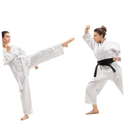 Uniforme de karaté blanc en polyester durable et finitions de qualité supérieure - 4