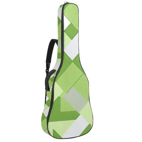 Étui universel pour guitare 101,6 cm imperméable à motif géométrique vert