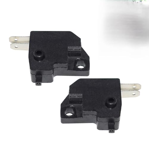 Ferianl 2PCS Motorcycle Brake Light Switch, Left Right Brake Lamp Switch, Universal Stop Light Switchs for Motorcycles Off-Road Vehicles (Black)
