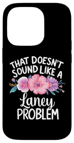 LANEY Personalized Cute Flower Girls LANEY Name スマホケース iPhone 14 Pro 用