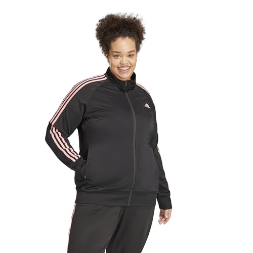 Image of adidas Women's Essentials Warm-Up Slim 3-Stripes Track Jacket