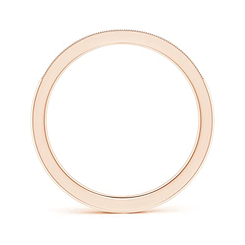 Lab Grown Stackable Diamond Wedding Ring with Milgrain in Sterling Silver/ 14K Gold/Platinum for Women | April Birthstone | Wedding, Engagement, Birthday Jewelry Gift For Her2