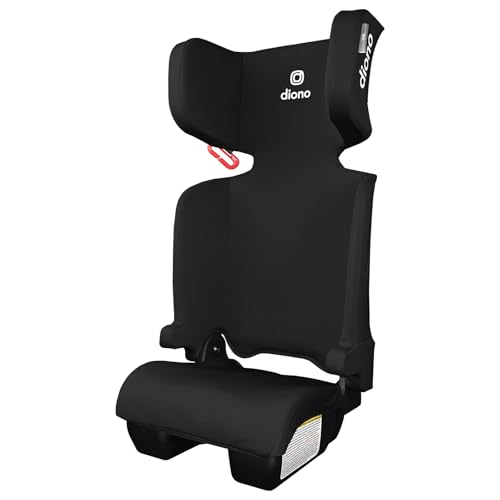 Diono Airi Lightweight High Back Booster Seat, Foldable Travel Friendly, Slim 3-Across Fit, 40–100...