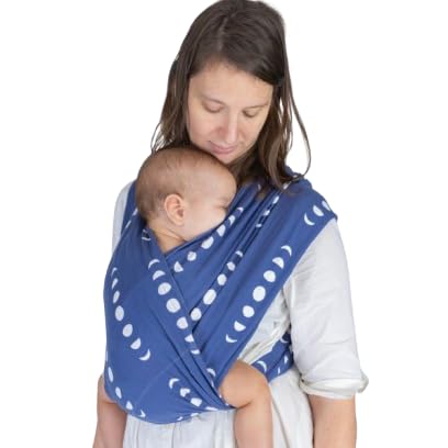 Masilo Organic Cotton Ergonomic Baby Wrap Carrier, Soft & Lightweight from Birth to 12kg - Godilo Luna Small
