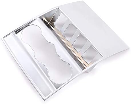 CHEYA ABS Car Interior Rear Row Air Conditioning Outlet Vent Frame Cover Trim For Land Rover Defender 90 110 130 2020-2021 Car Accessories (Silver, 2)