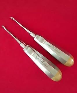 New Set of 2 APICAL Root Dental EXTRACTING Elevator DEL 302HF Plus 303HF German