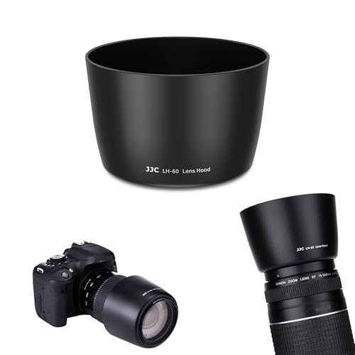 JJC Camera Lens Hood Shade Fits for Canon RF 75-300mm, EF 75-300mm f/4-5.6 III USM & EF-S 55-250mm...