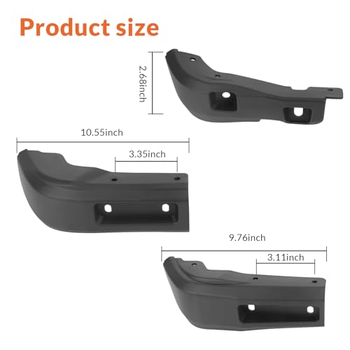 Image of mud Flaps Splash Guards 2019-2025 gmc Sierra 1500 no Drilling Required 6-piece Front Rear abs Bendable Truck Fender Accessories mud Guards