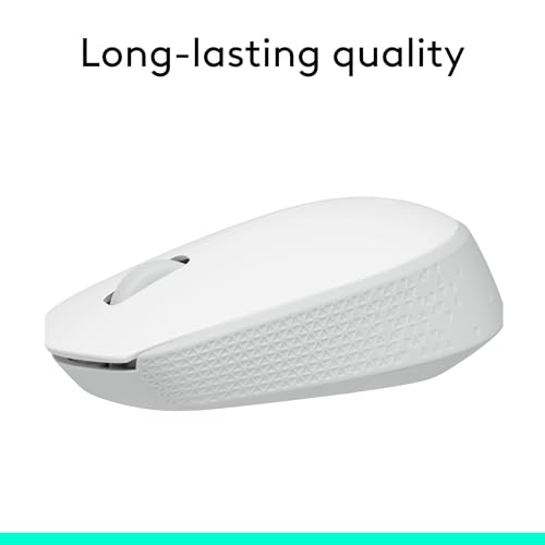 Logitech M170 Wireless Mouse for PC, Mac, Laptop, 2.4 GHz with USB Mini Receiver, Optical Tracking, 12-Months Battery Life, Ambidextrous - Off White by Logitech - Image 5