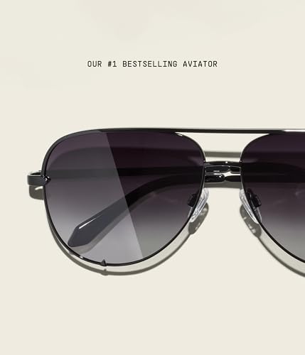 QUAY High Key Large Round Polarized Aviator Lenses with UV Protection, Oversized Sunglasses4