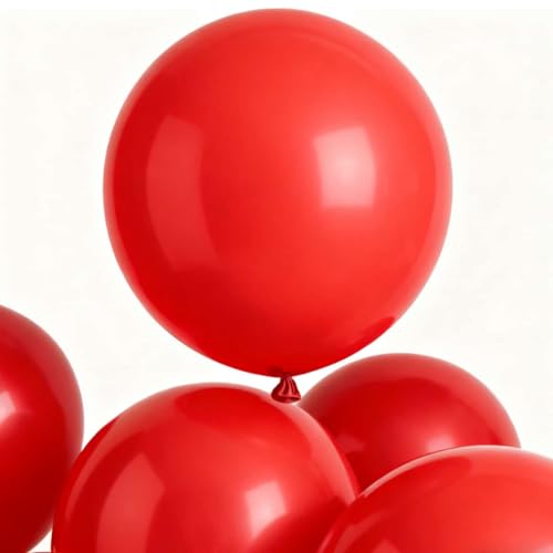 Image of 30 Pack Red Balloons 36 Inch Red Latex Party Large Balloon Bulk for Various Party Events Decorations