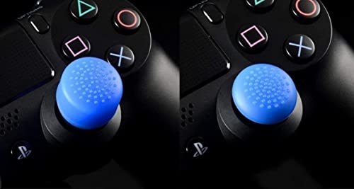 Image of Pack of 8 pcs Analog Controller Gamepad Raised Antislip Thumb Stick Grips Thumbsticks Joystick Cap Cover for PS5, PS4, PS3, Switch Pro, Xbox one, Xbox 360, Wii U, PS2 Controller (Blue)