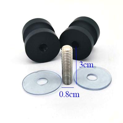 Lyang Aluminum Alloy Door Handle Single Glass Door Handle Bathroom Shower Cabinet Handle With Screws, Suitable For Most Glass Doors Of Home Or Office (Black) #TOP3