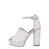 Plataforma Pierre Cardin Micheline Sandalia De La Correa del Tobillo para Mujer Tacón 12 cm, Meseta 3 cm