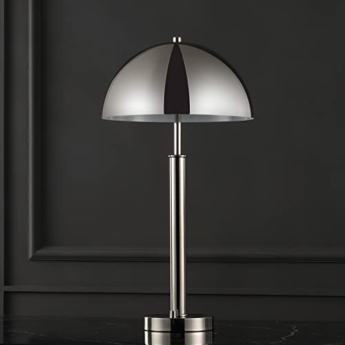 SAFAVIEH Couture Lighting Collection Harvey Modern Metal Dome Nickel 26-inch