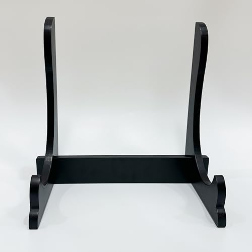 写真立て 遺影立て ブラック 木製 組み立て 高さ28cm マット遺影スタンド 額縁立て 皿立て 額立て 大型 写真スタンド