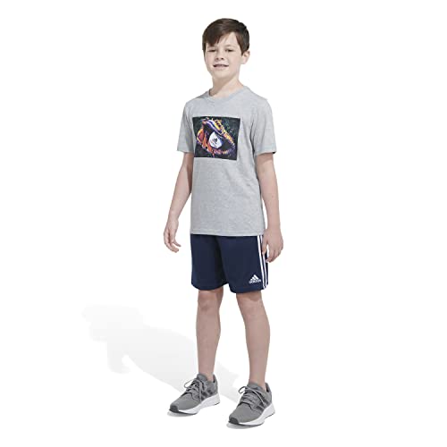 Image of Adidas Boys Short Sleeve T-Shirt Sports Graphic Tee Shirt