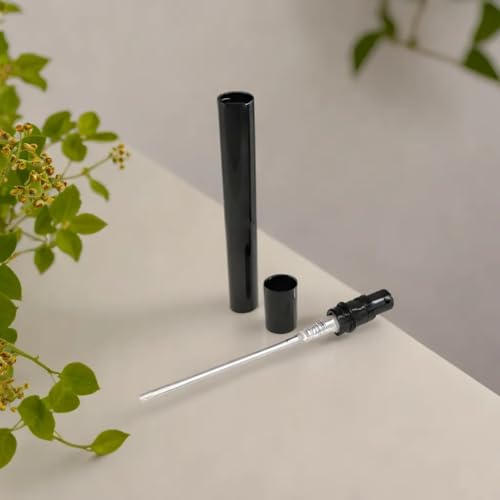 40pcs Mini Spray Bottles, 5ml Plastic Refillable Empty Fine Mist Perfume Bottles Portable Sample Spray Containers for Travel Party Cosmetic Makeup Tool, Black4