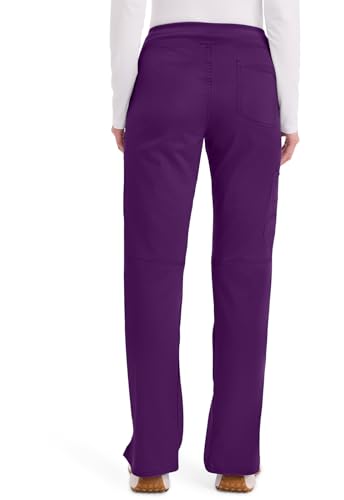 Image of Cherokee Women Scrub Pant with Straight Leg Pull-on Pant Medical Bottom with 4 Pocket & 2-Way Stretch Fabric - WW110