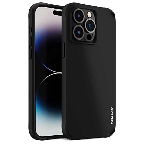 Pelican Ranger Series - iPhone 14 Pro Max Case 6.7 [Wireless Charging Compatible] Protective Phone Case with Anti-Scratch Tech [15ft MIL-Grade Drop Protection] Cover for iPhone 14 Pro Max - Black