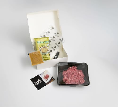 LA FINCA - Steak Tartar Marinado de Vacuno Joven Premium 170 g | Una Delicia en Cada Bocado con Máxima Frescura | Elaboración Artesanal para Gourmets | Carnes Frescas