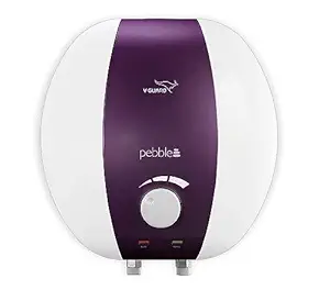 V-Guard Pebble Pro 10 L Steel inner tank with glass-lined AC (anti-corrosion) coating, White