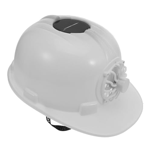 Casco de protección solar con ventilador integrado para operarios