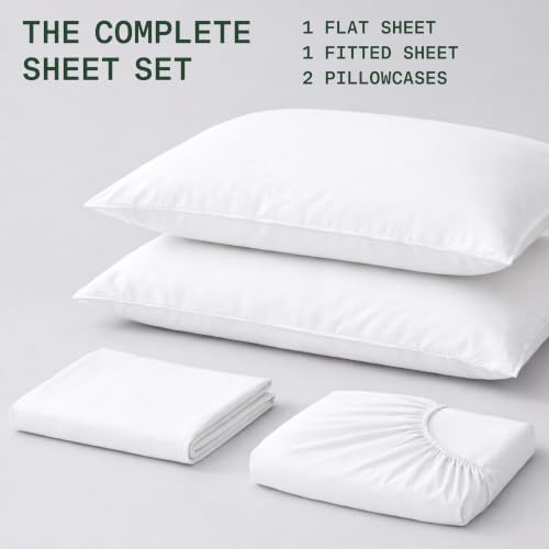 Image of TRUE BAMBOO Sheets Set Full Size - Silky Soft & Cooling - White