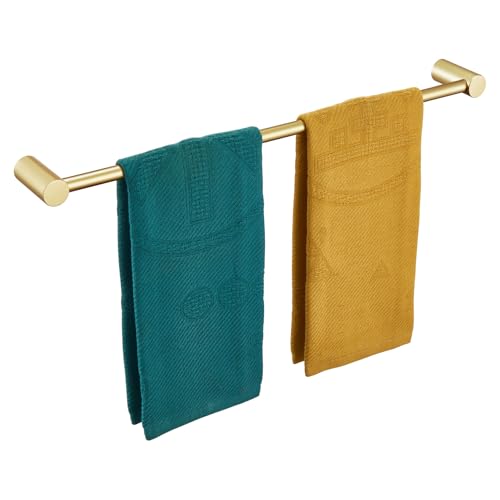 Image of KOKOSIRI Bathroom Towel Rack Wall Mounted 24-Inch Bath Towel Bar Holders for Bathroom Hardware Accessories Brushed Gold Stainless Steel, B4007BG-L24