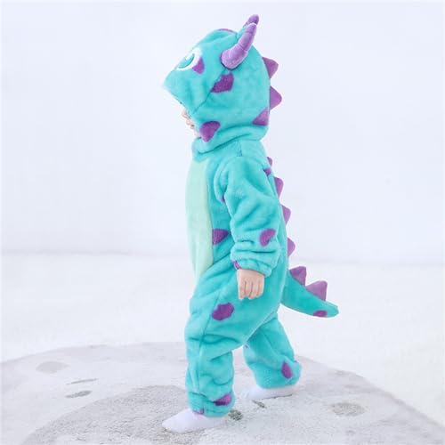 MUST ROSE SPORTS AND HOMEWEAR Unisex Baby Flannel Romper Animal Onesie Costume Hooded Cartoon Outfit Suit