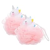 Beaupretty 2個 バスボール キッズヘチマ 発泡ボール 動物ヘチマ ボ ラバー 幼児 ボディ用シャワースクラバー 旅行 子供男の子 ボディ スポンジ Pe