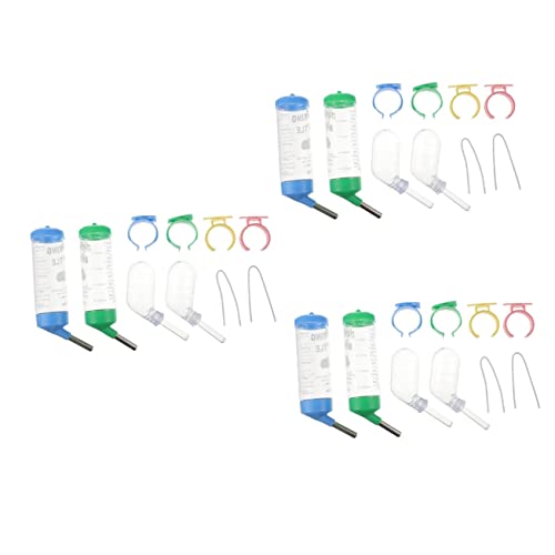 Mipcase 12 Pçs Furão Ouriço Pequeno Pet Gerbil Chinchila Garrafas De Gotejamento Animal Ml/Hamster D