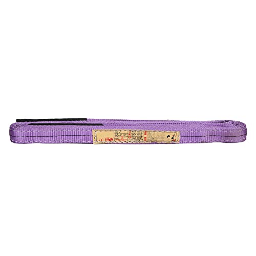 Lifting Sling Hoisting Strap, 5mx30mm Purple Polyester Lifting Sling Industrial Crane Hoisting Webbing for Furniture Appliances Machine