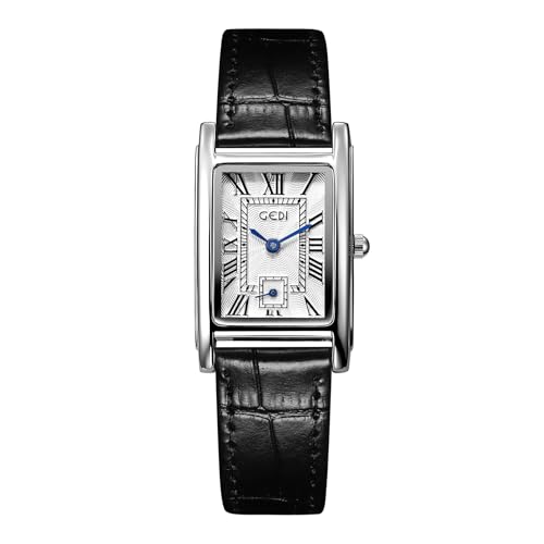Montre pour femme or rose et cuir marron chic Fanmis