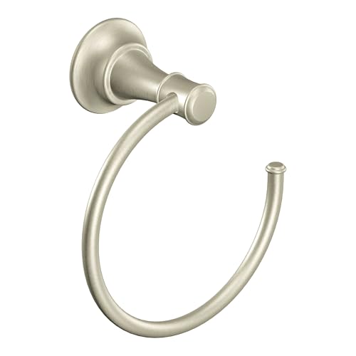 Moen DN7986BN Ashville Towel Ring, Brushed Nickel